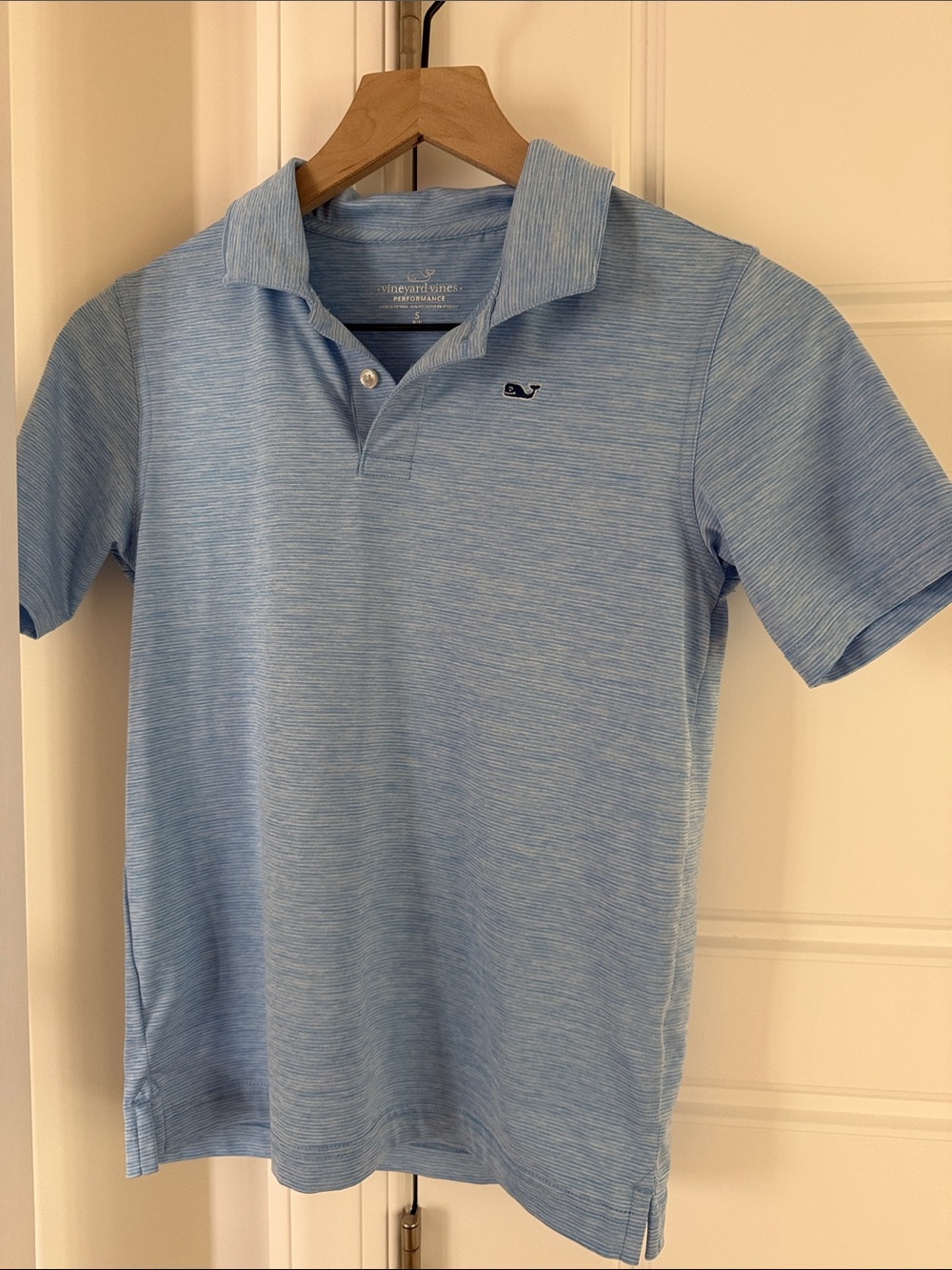 Vineyard Vines Men's Heather Sky Blue Polo